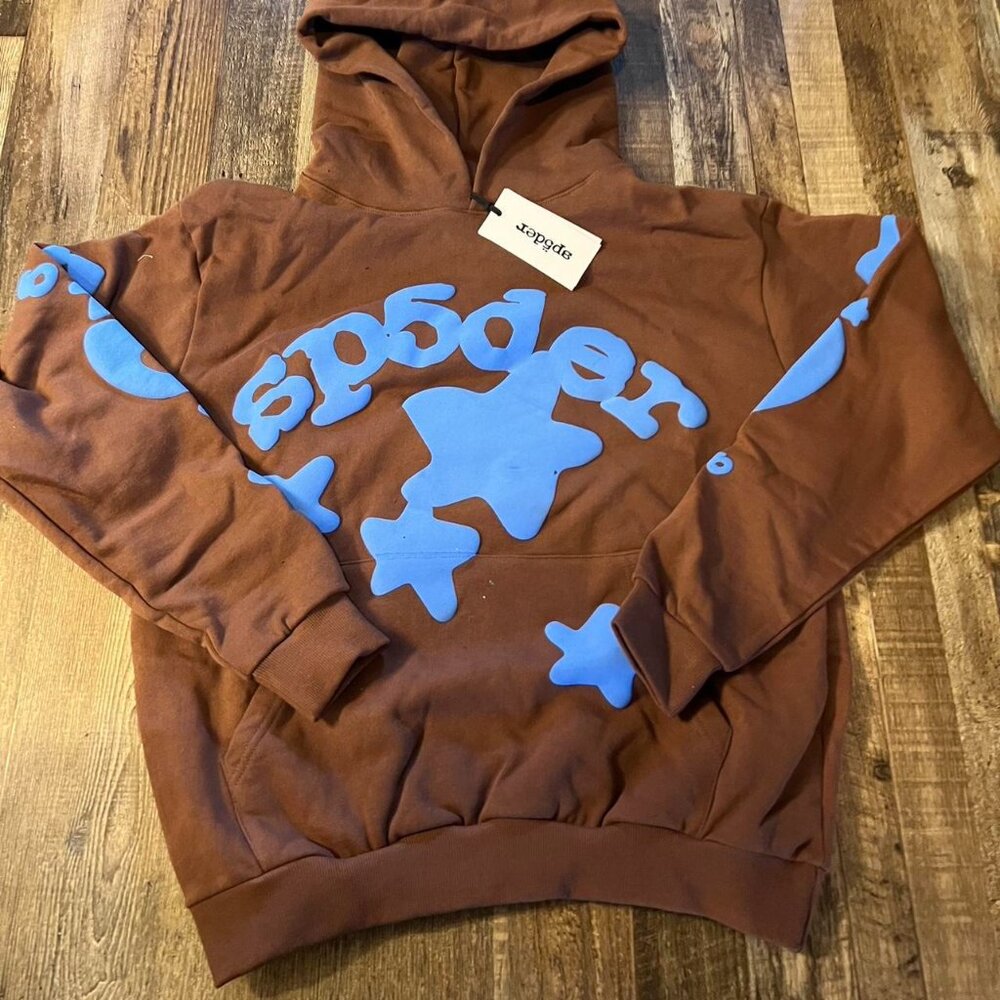 Brown Beluga Sp5der Hoodie